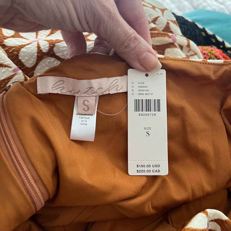 NWT Anthropologie, Hutch Slim Midi Daisy Dress, Wire Cups, Hem Flounce image 11