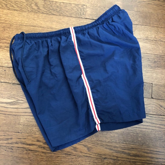 4” Inseam 80s Swim Trunks / 80s Mens Shorty Swims… - image 3