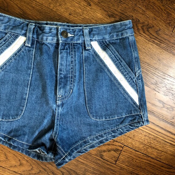 Free People 70s Style Denim Hot Pants 