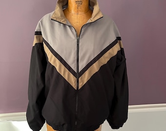 VTG-windjack heren chevron colourblock, vintage Champion