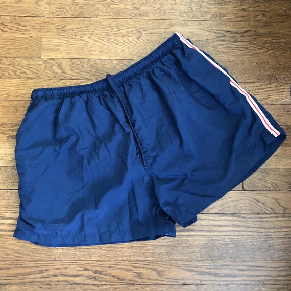 4” Inseam 80s Swim Trunks / 80s Mens Shorty Swims… - image 1