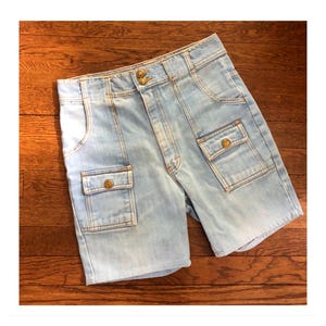 70s Hippie High Rise Jean Shorts, 70s Cutoffs, Women’s Vintage Jorts