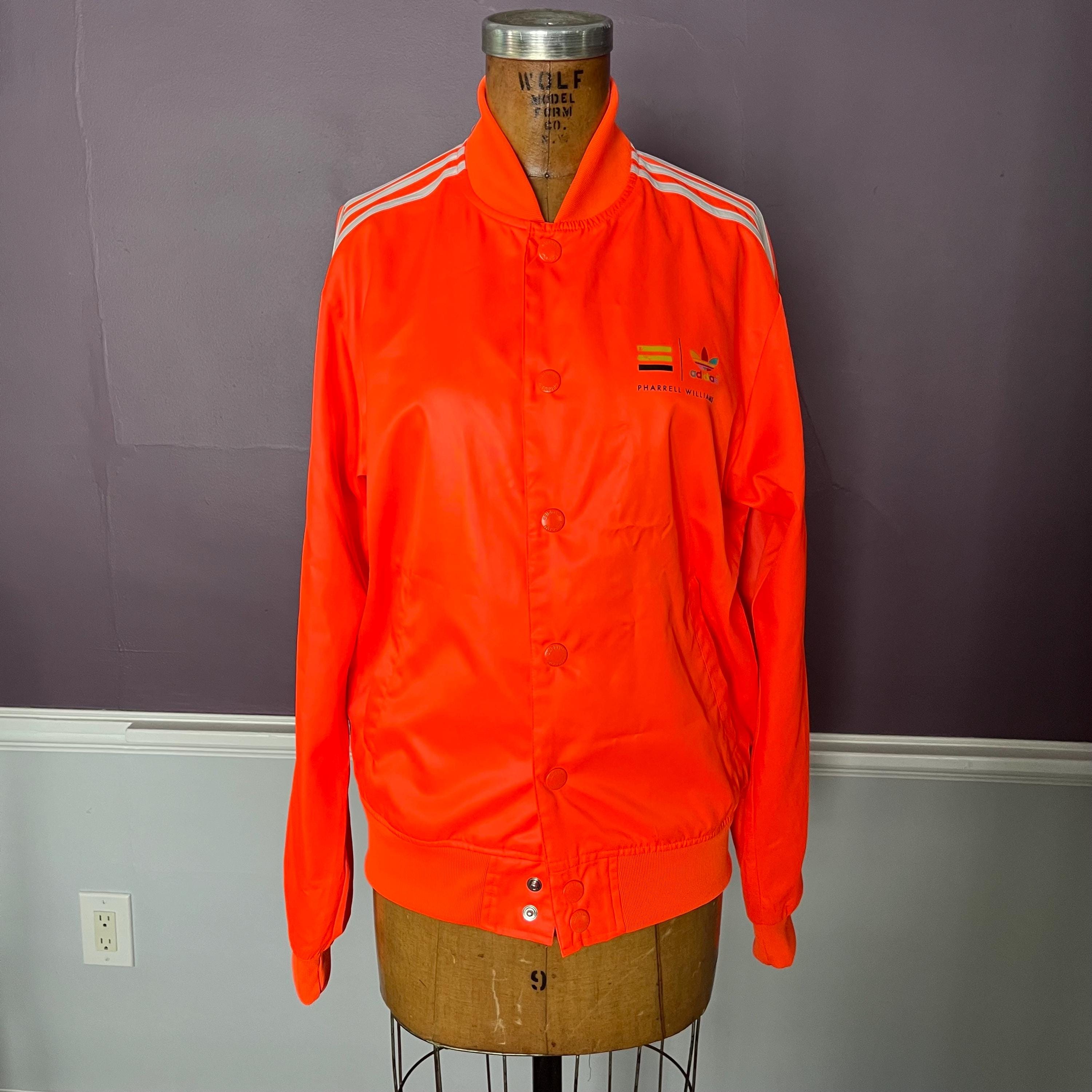 Pharrell Williams Adidas Track Jacket, Bright Orange - Etsy