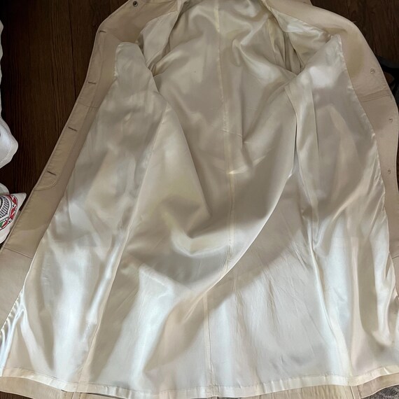 Sick Soft Leather Overcoat, 80s Does 40s Styling - image 7