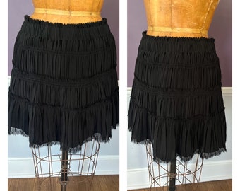 Theory Ruched Chiffon Mini Skirt