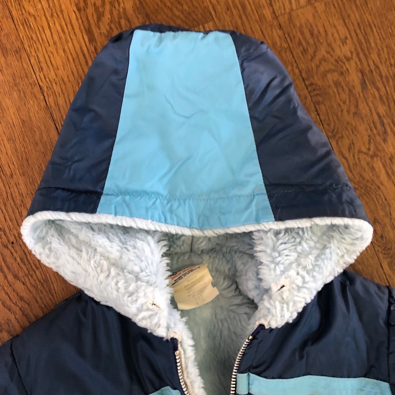 Winter Coat and Snow Pants Amazing 70s Toddler Snowsuit with Embroidered Cyclists