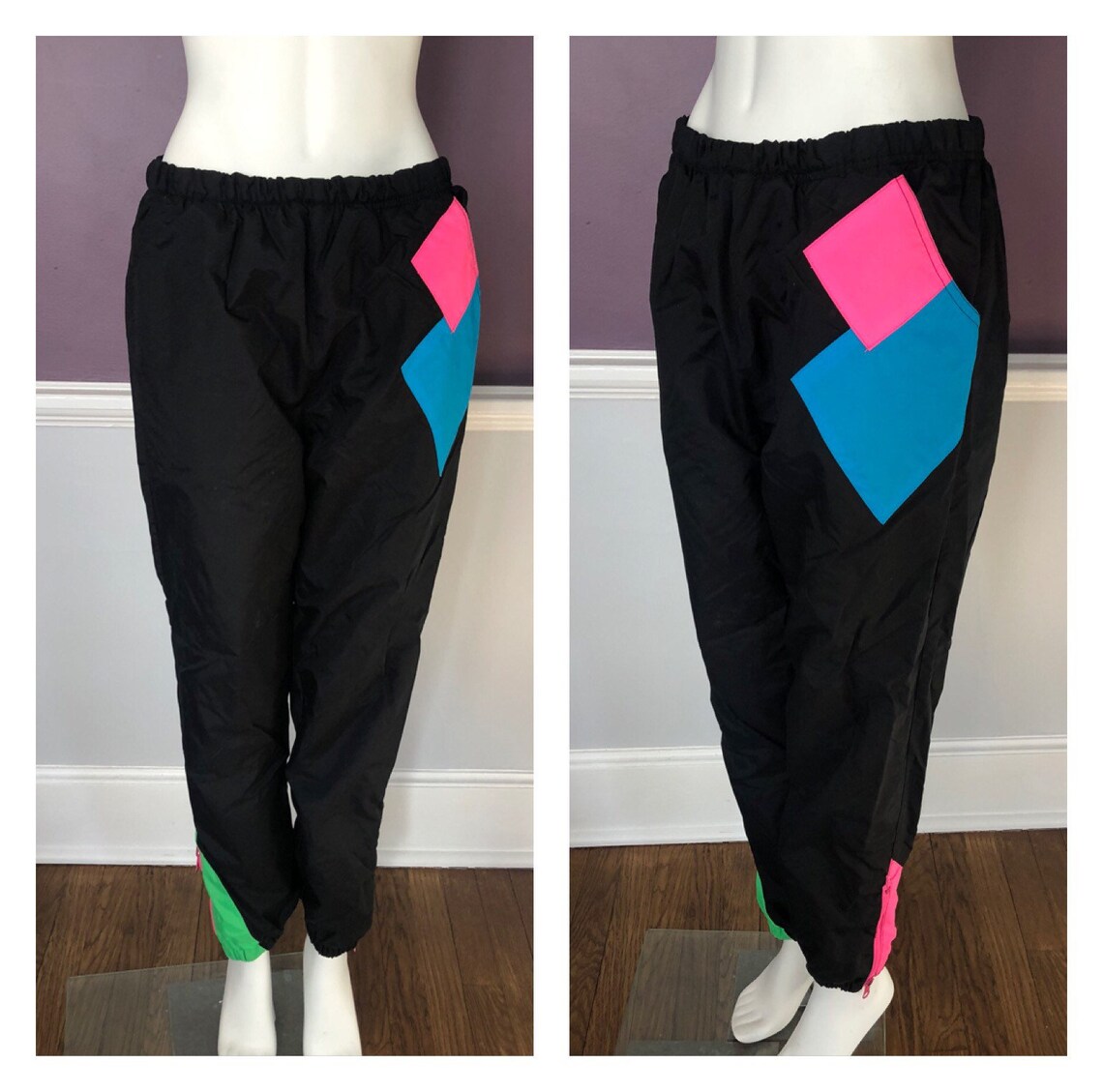 AMAZING Vintage 80s 90s Workout Pants Warmup Pants Track Etsy