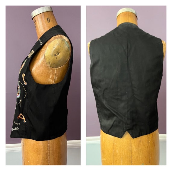 90s Ranch, Equestrian Themed Patched Mom Vest - image 9