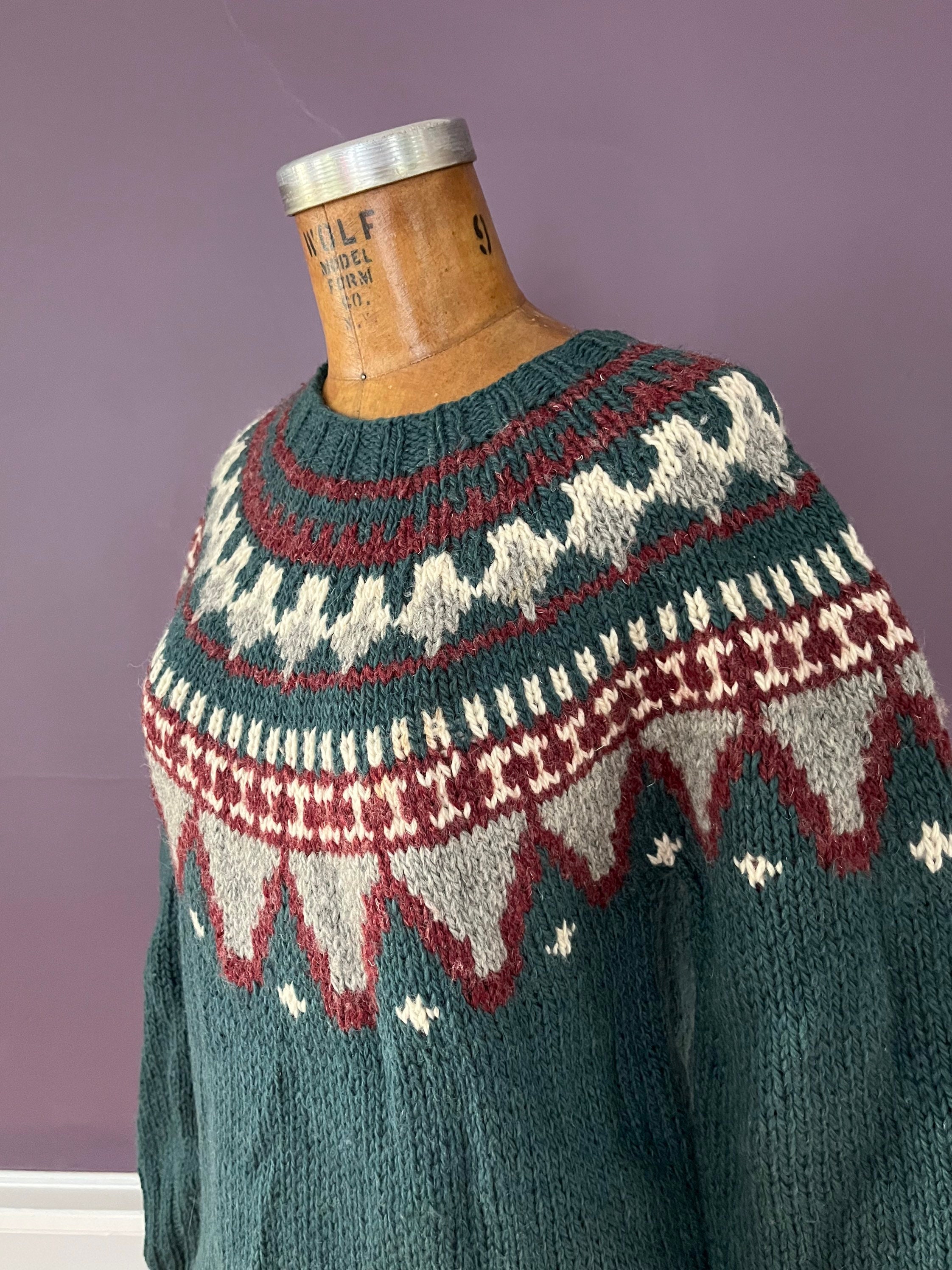 70s 80s Wool Sweater - Etsy