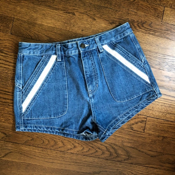 Free People 70s Style Denim Hot Pants 