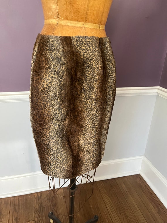 Faux Fur Animal mini Pencil Skirt - image 5