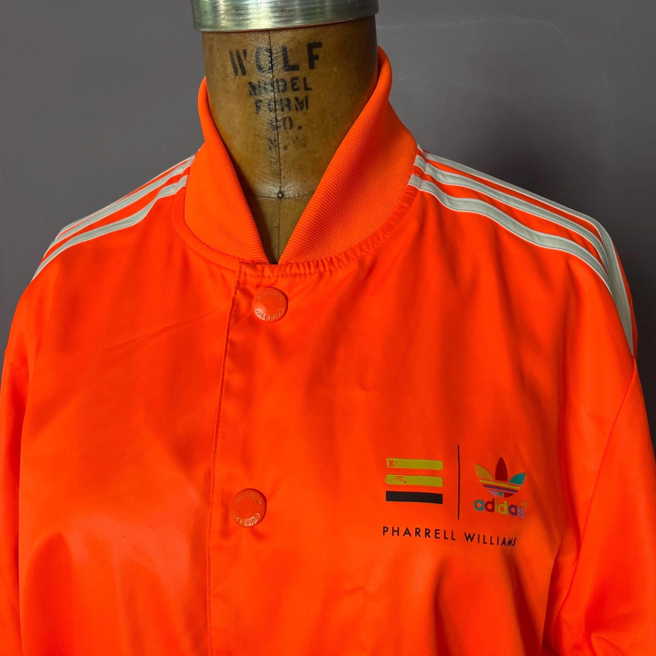 Pharrell Williams Adidas Track Jacket, Bright Orange - Etsy