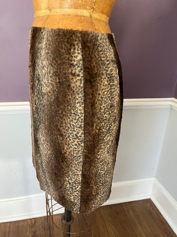 Faux Fur Animal mini Pencil Skirt - image 4