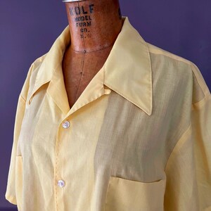 60s Big Collar Shirt - Etsy