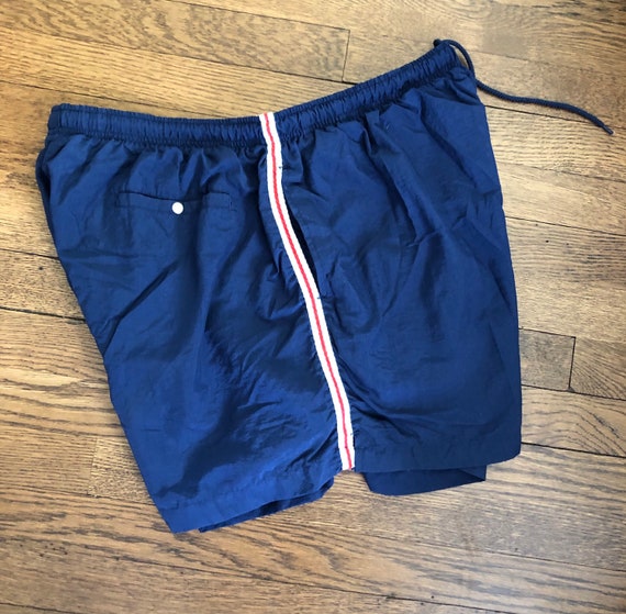 4” Inseam 80s Swim Trunks / 80s Mens Shorty Swims… - image 4