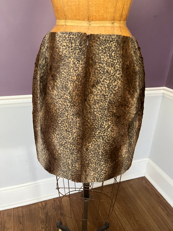 Faux Fur Animal mini Pencil Skirt - image 6