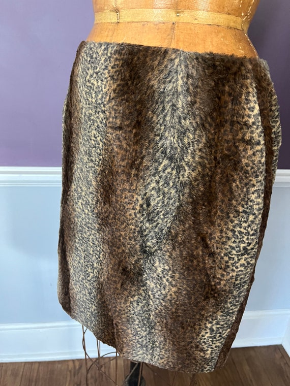 Faux Fur Animal mini Pencil Skirt - image 3