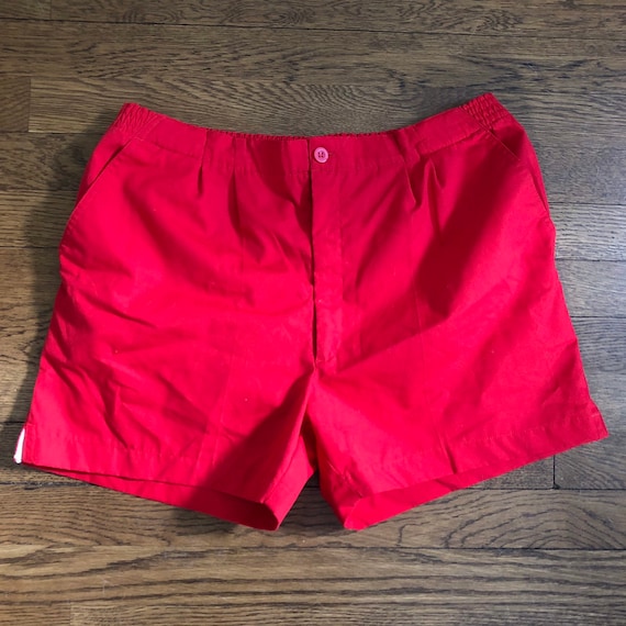 Vintage Short Shorts 80s Tailored Poplin Mens Plea