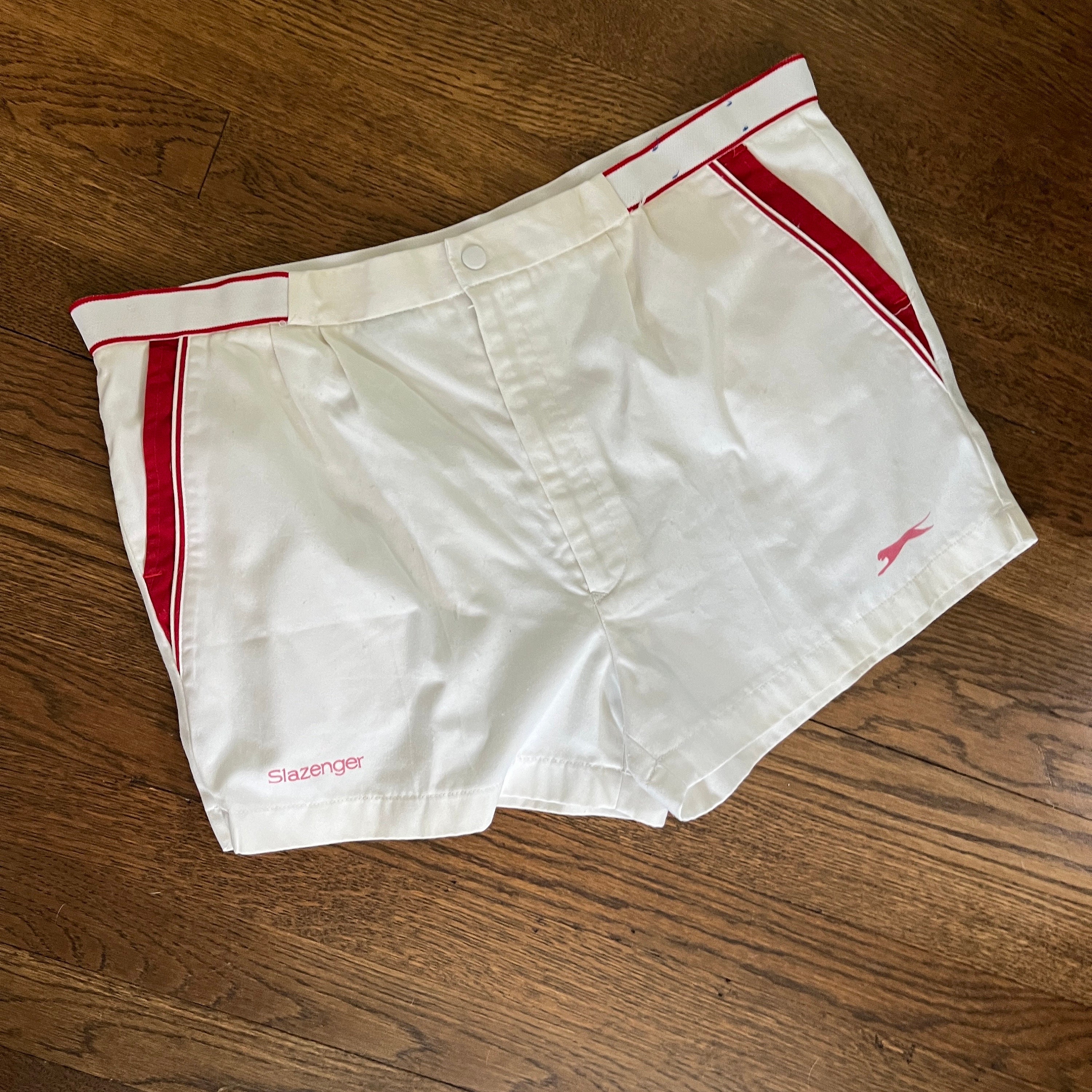 VINTAGE RETRO TENNIS SHORT BLANC   4 ans                    //GARA