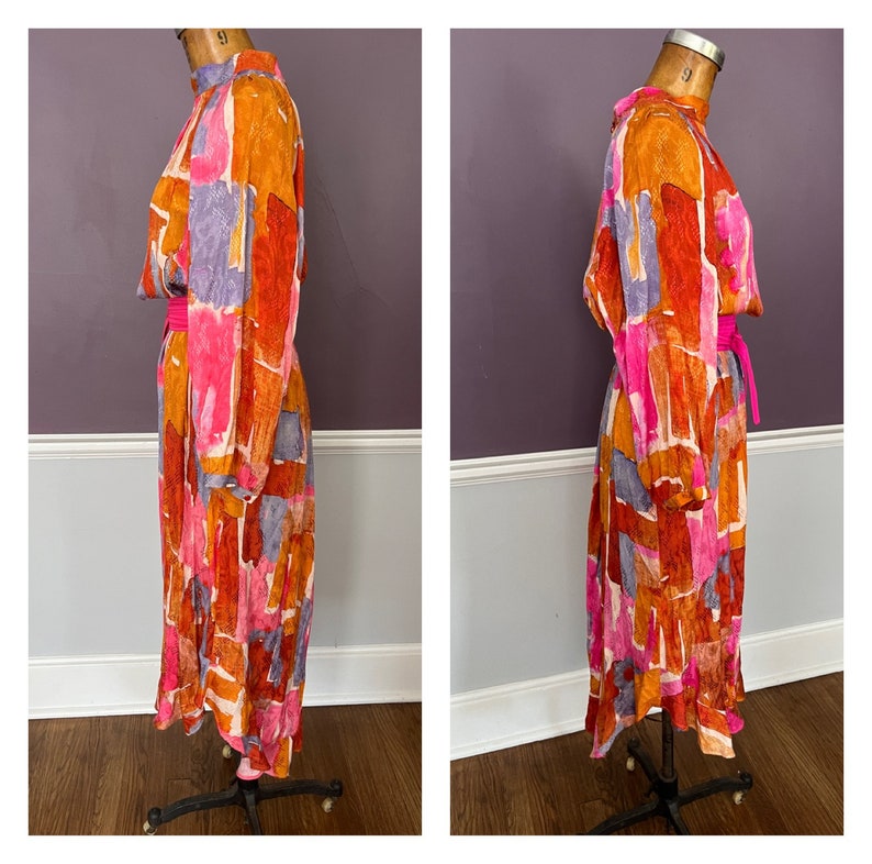 Caftán largo maxi con cuello alto y mangas largas Jessamine de Maeve by Anthropologie, nuevo con etiquetas. imagen 8