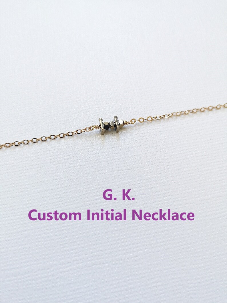 Bridal Party Jewelry Morse Code Name Necklace Unique Gift for Bridesmaids Personalized Morse Code Initial Necklace Spring Wedding Favor