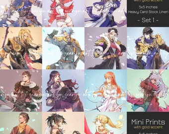 Final Fantasy XIV Miniprints - Limited Edition Gold Leaf