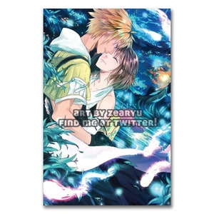 ファイナルファンタジー ポスター ティーダ ユウナ ファイナルファンタジーX ティーダとユウナ -ポスター 13x19