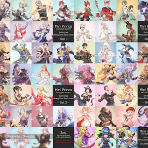 Final Fantasy XIV Miniprints - Limited Edition Gold Leaf