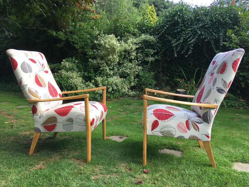 SOLD. Pair of Original Parker Knoll Chairs Refurbished Etsy