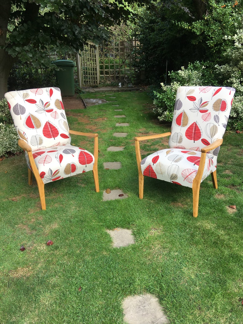 SOLD. Pair of Original Parker Knoll Chairs Refurbished Etsy