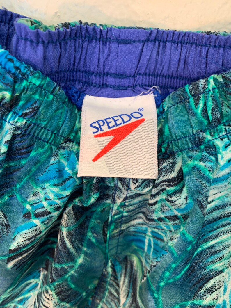 size Medium Vintage Speedo hawiian style swimwear