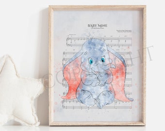 dumbo nursery wall art
