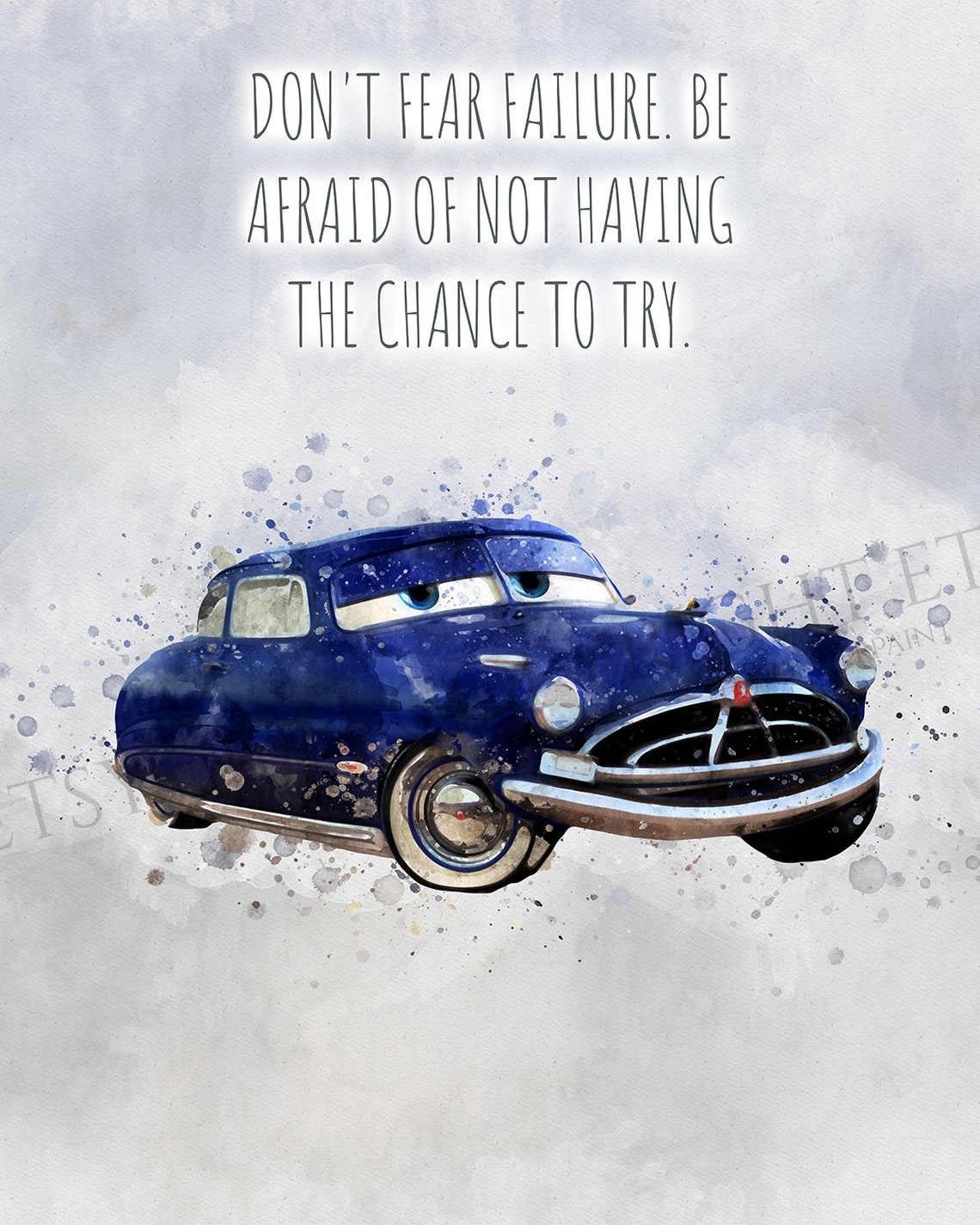 Cars Print Disney Cars Quote Print Disney Cars Poster Etsy
