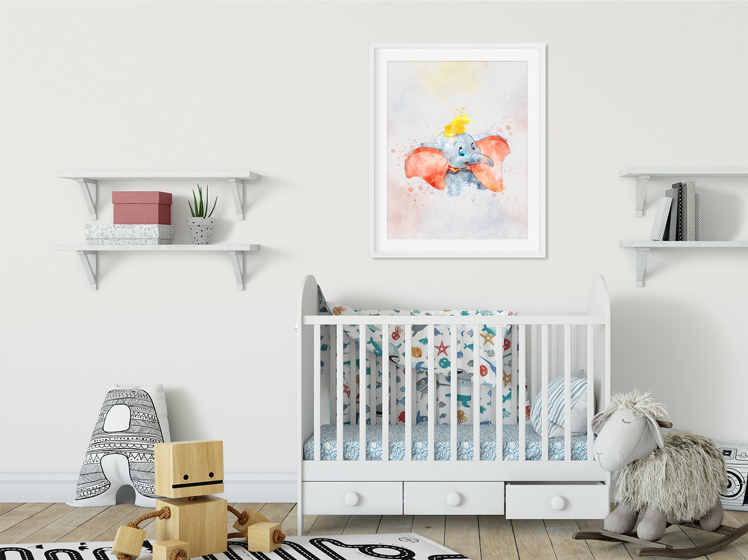 Dumbo Nursery wall art Dumbo print Dumbo poster Disney Dumbo | Etsy