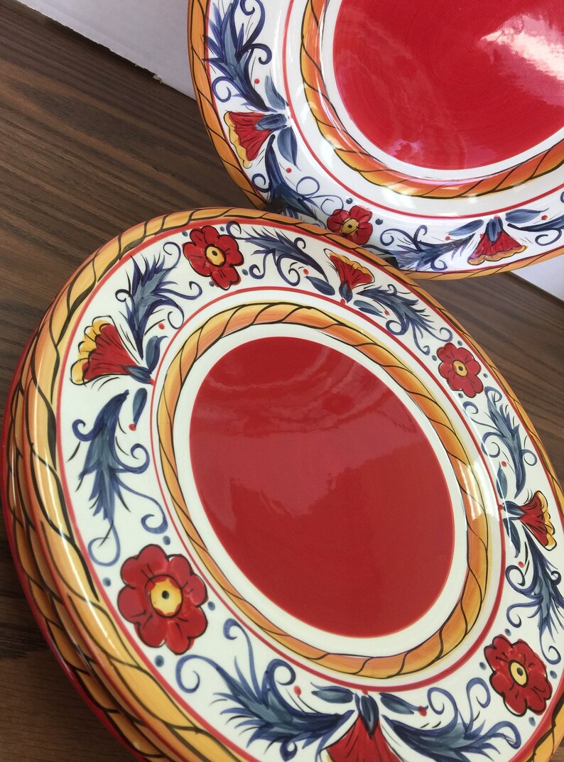 Tabletops Gallery italiano 4 DINNER PLATES Etsy