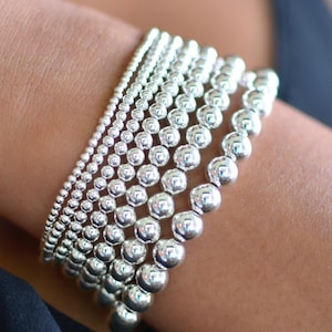 Sterling Silver Bead Bracelet