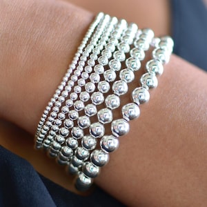 Sterling Silver Bead Bracelet