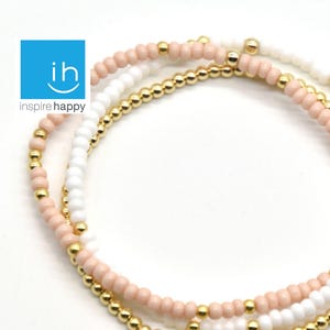 Gold Bead Bracelet -Classic Stack| 14k Gold Bead Bracelet| Gold Bead Bracelet Stack| Gold Ball Bracelet | Gold Filled Beaded Bracelet |3 set
