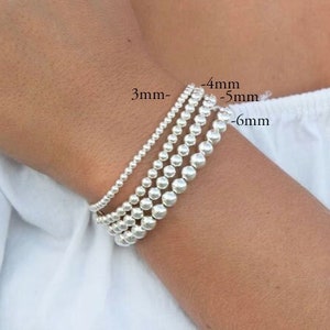 Sterling Silver Bead Bracelet