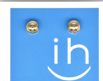 Gold Filled Bead Earrings | 14k Gold Ball Post Earrings Gold Ball Earrings | Silver Bead Earrings | Gold Bead Stud Earrings|  Gift for Her