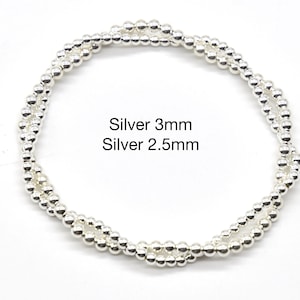 Gold and Silver Twist Bracelet - Gold Bead Bracelet Silver Bead Bracelet Twisted together- Gold filled and sterling silver bead bracelet image 4