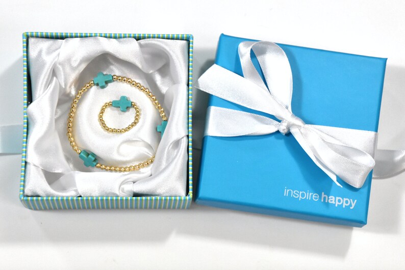 Stretch Bracelet Stack mother/'s day gift Ring and Bracelet Stretch Gift Bracelet stack mom gift Bracelet and Ring Gift Set
