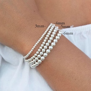 Sterling Silver Bead Bracelet