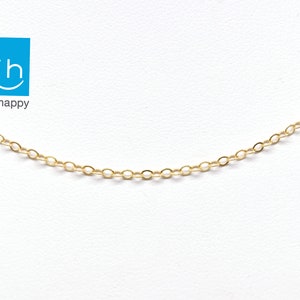 Dainty Chain Necklace, Simple Everyday Layering Chain, Sparkly Delicate Pendant Chain | 14k Gold Fill, Sterling Silver