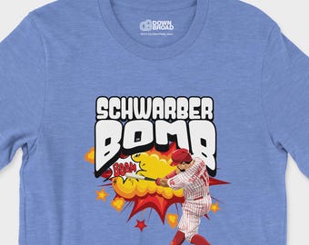 T-shirt Schwarber Bomb | T-shirt pour les fans de baseball de Philadelphie