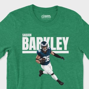 ケリーグリーンのSaquon Tシャツ | フィラデルフィア・イーグルスTシャツ | フィラデルフィア・フットボールシャツ | フィラデルフィア・ストリートウェアギフト