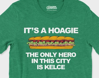 Vintage Kelce Hoagie Unisex Jersey Short Sleeve Tee | Eagles Shirt | Philly Shirt | Summer Foodie Shirt | Jason Kelce Shirt, Food shirt