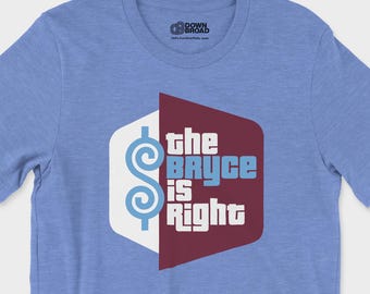 フィラデルフィア ベースボールTシャツ | ブライス・インスパイア フィラデルフィアTシャツ | レッド ピンストライプ ゲームデーシャツ | フィラデルフィア ファンTシャツ