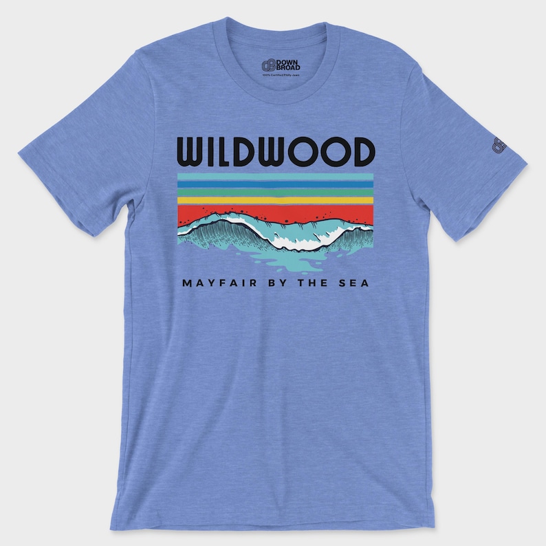 Wildwood Mayfair T-Shirt | Northeast Philly Tee | Jersey Shore Wildwood Shirt | Mayfair by the Sea Tee image 1
