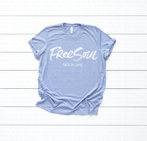 Men S T Shirt Mockup Bella Canvas 3001 Unisex Short Sleeve Etsy